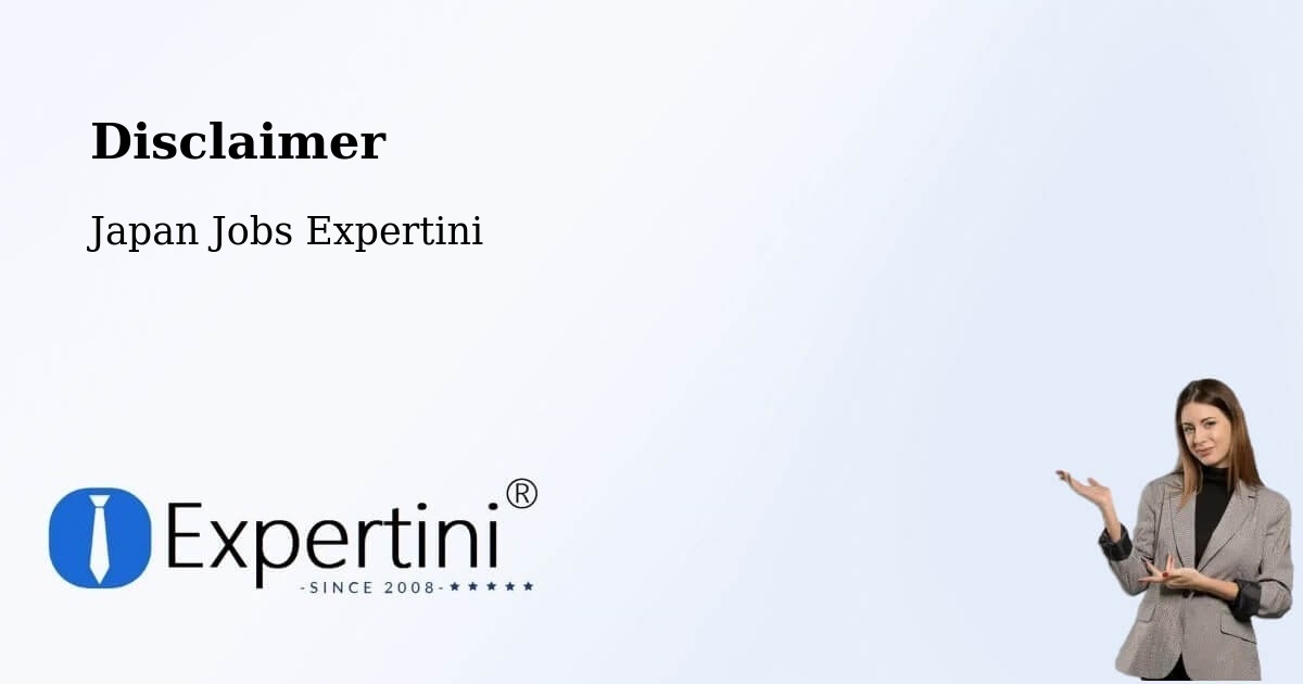 Disclaimer – Kitakyushu - Japan Jobs Expertini